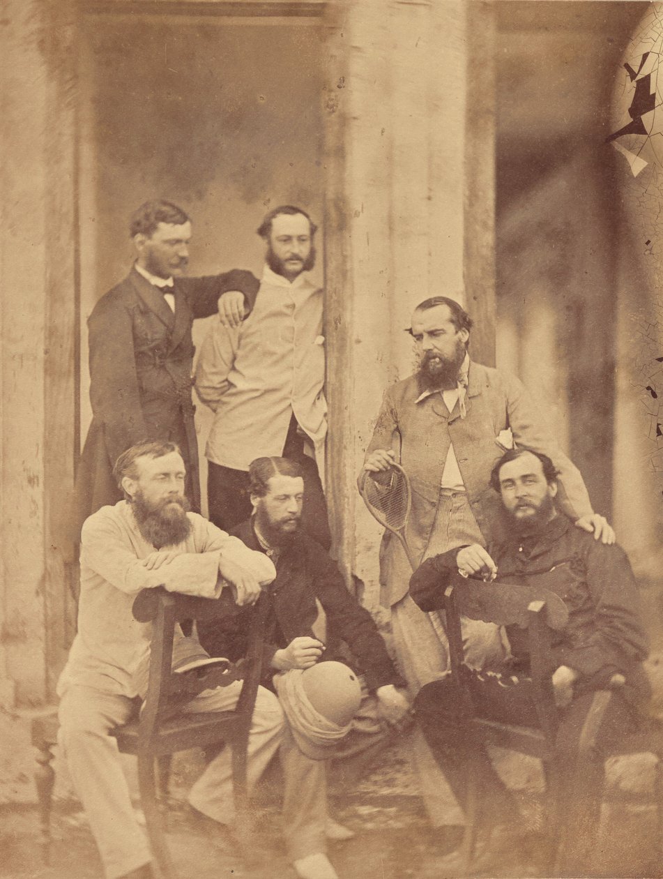 [Groepsportret van militaire officieren, India]. door Unknown artist