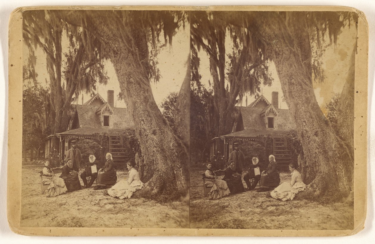 [H(arriet) B(eecher) Stowe thuis in Florida]. door Unknown artist