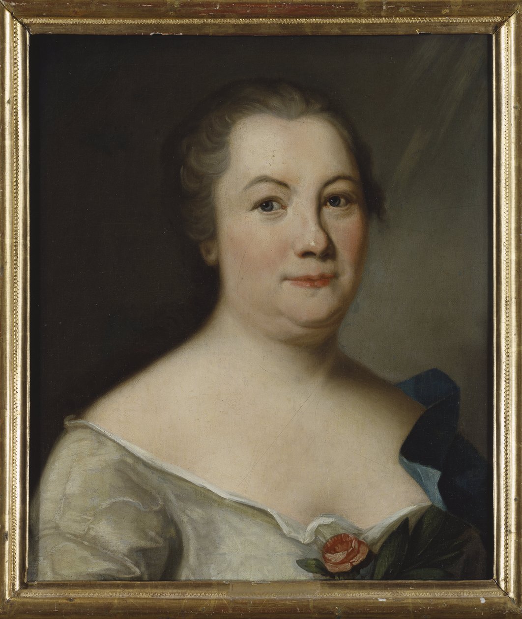 Portret van de dichteres Hedvig Charlotta Nordenflycht (1718-1763) door Unknown artist