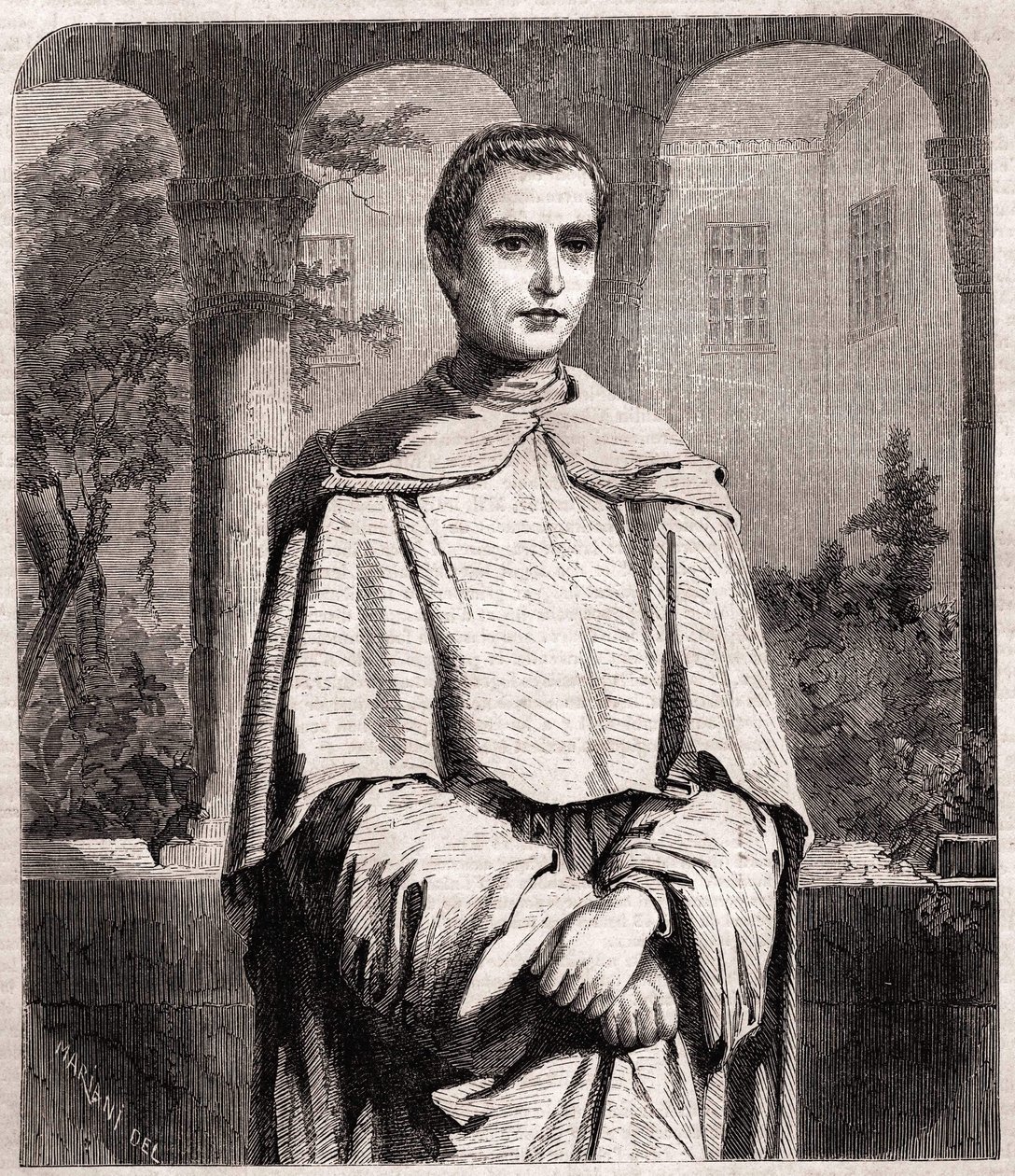 Henri Lacordaire, Franse priester en Dominicaan 1802-1861. door Unknown artist