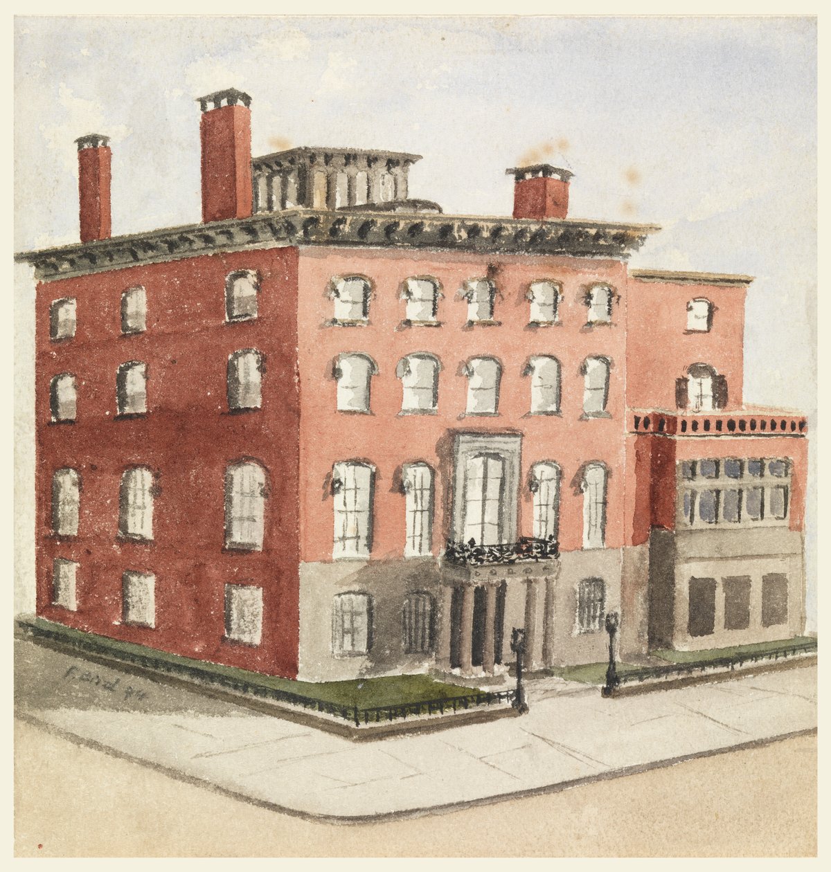 Hewitt Huis door Unknown artist