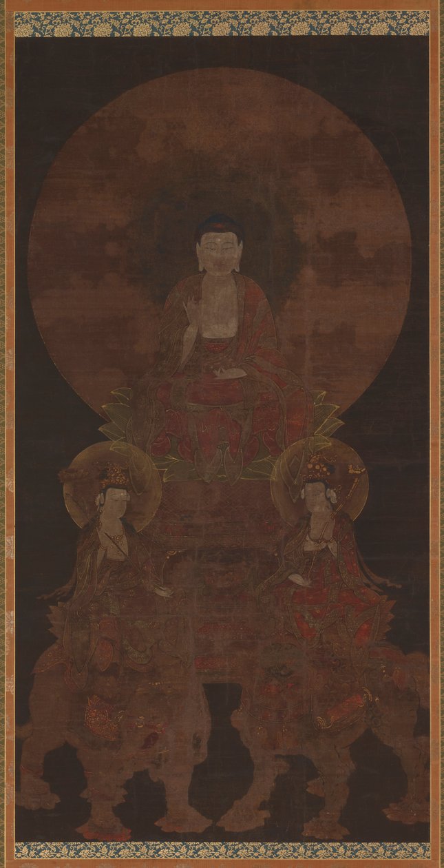 Historische Boeddha Shakyamuni met de bodhisattva