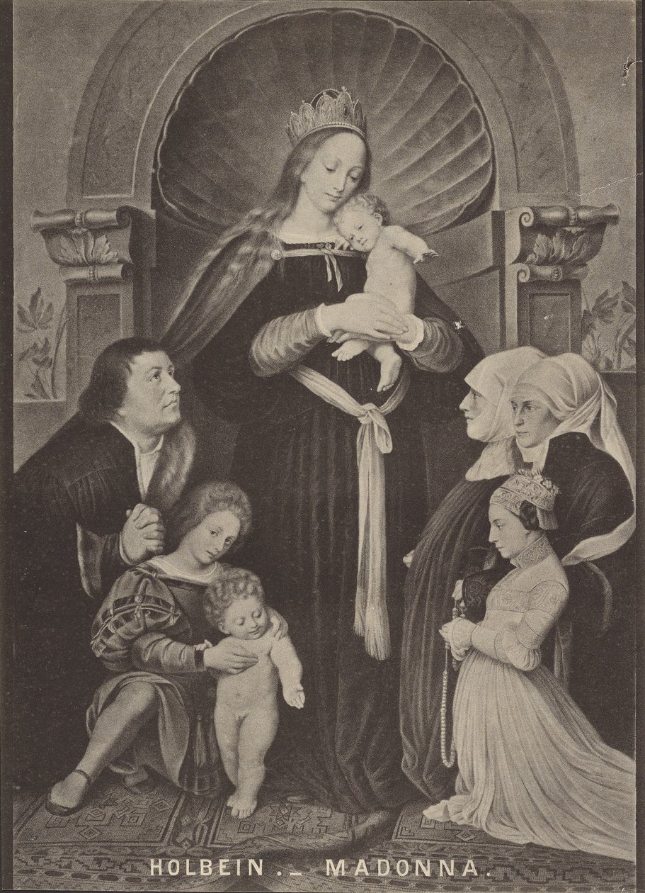 Holbein - Madonna door Unknown artist