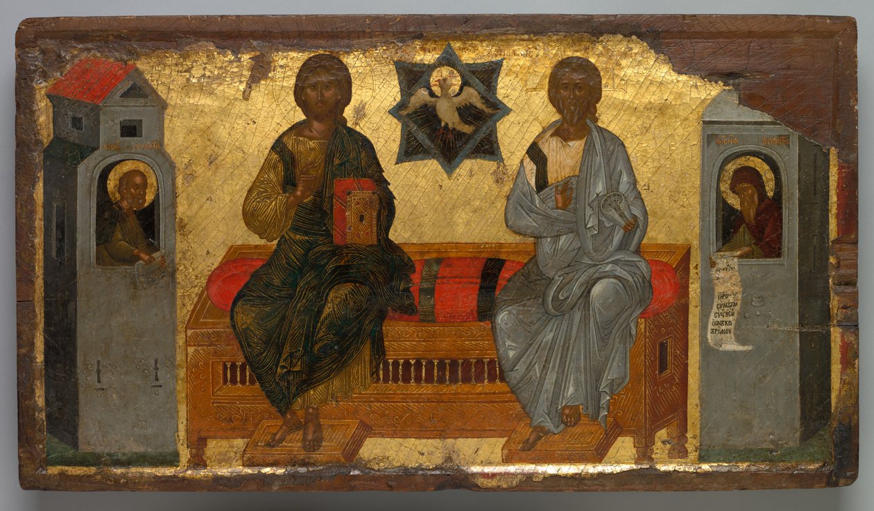 Icoon van de Nieuwe Testament Drie-eenheid door Unknown artist