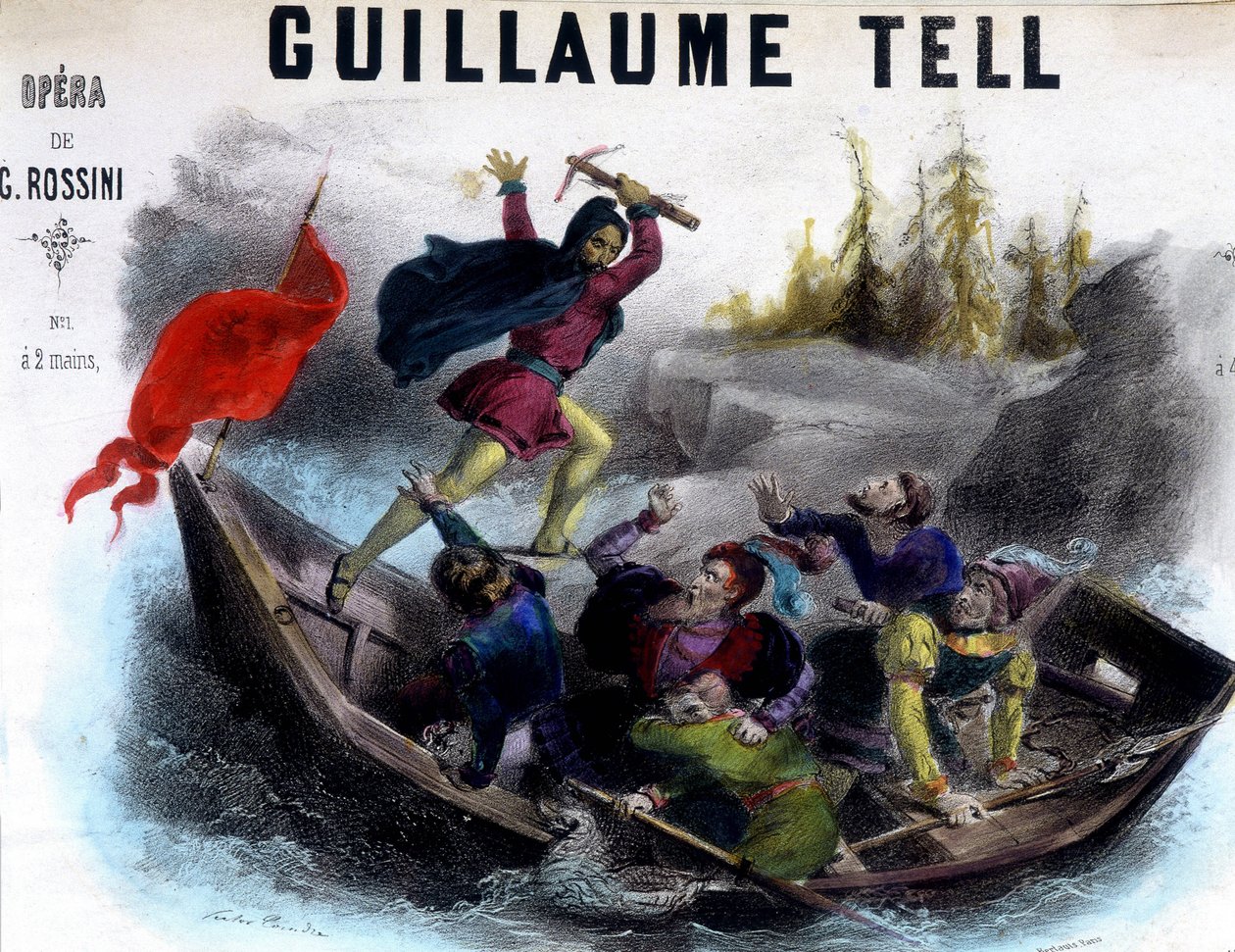 Illustratie van een partituur van Guillaume Tell door Unknown artist