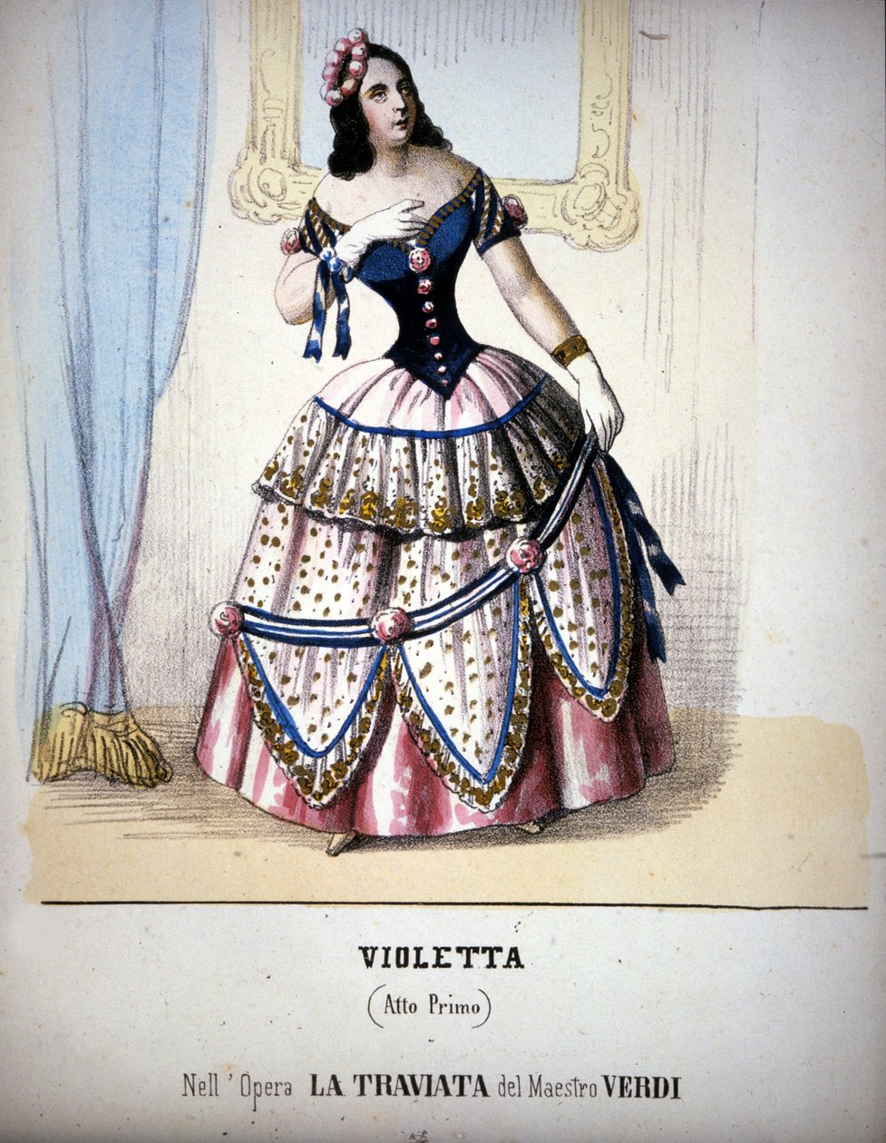 Illustratie van het personage Violetta Valéry in 