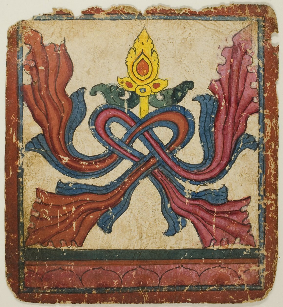 Beeld uit een set inwijdingskaarten (Tsakali) door Unknown artist