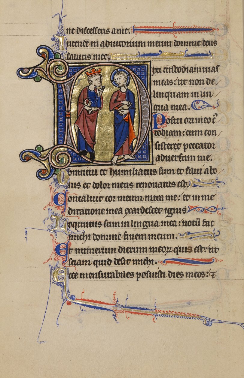 Begin D: David en Christus door Unknown artist
