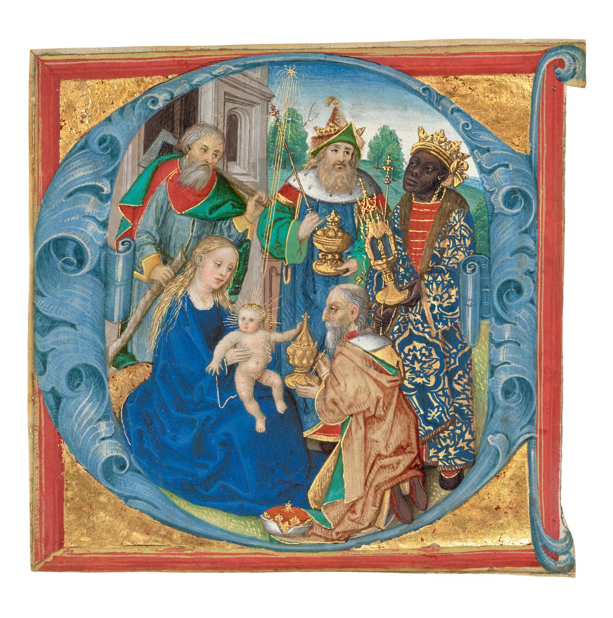 Begin E: De aanbidding van de Wijzen door Unknown artist