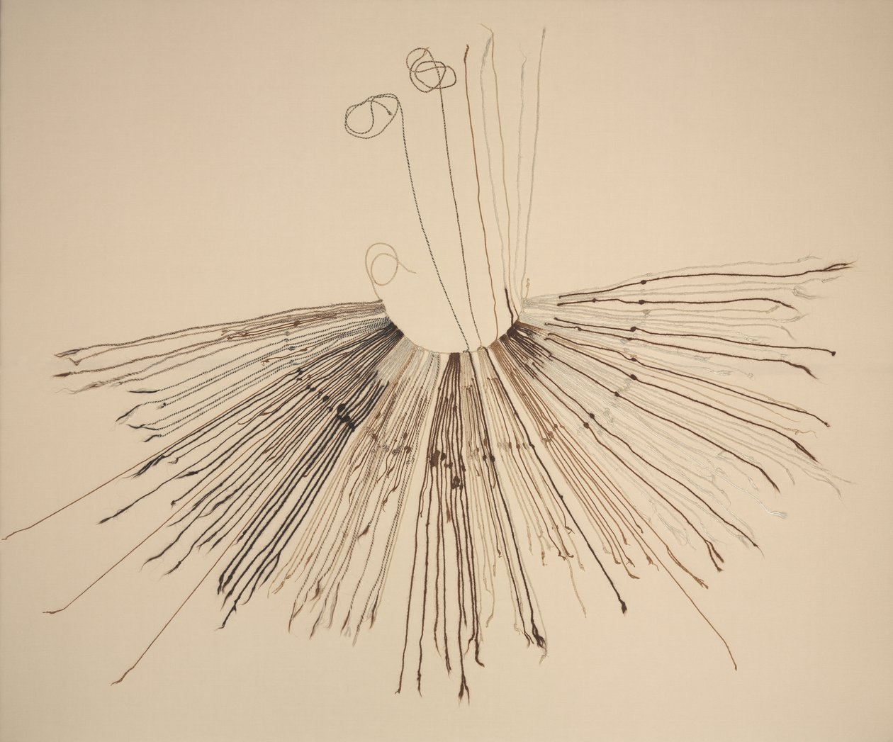Inka Khipu (vezelopnameapparaat) door Unknown artist