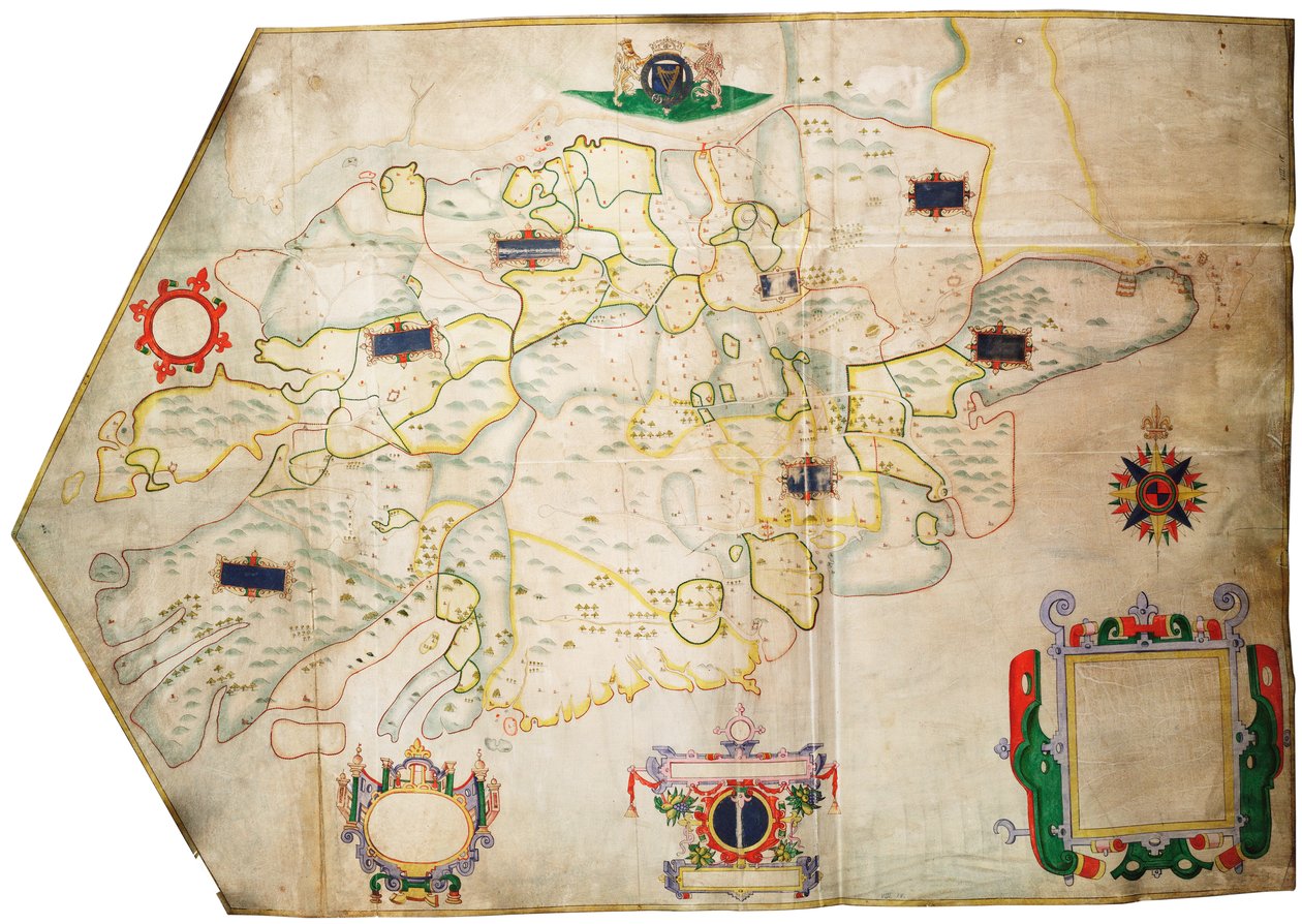 Ierland ten zuiden van de Shannon, c.1585 door Unknown artist