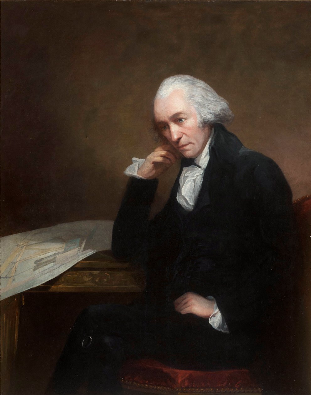 James Watt (1736-1819) ©IMechE/UIG/Leemage door Unknown artist