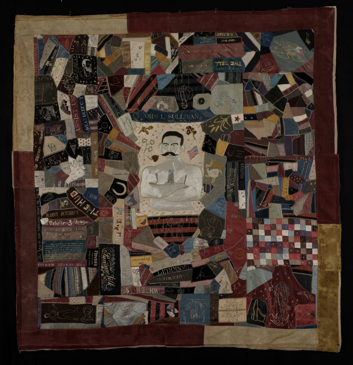 John L. Sullivan Quilt door Unknown artist