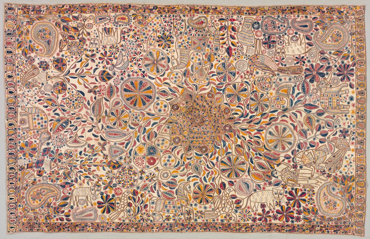 Kantha (ceremoniële quilt) door Unknown artist