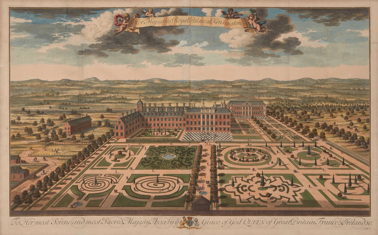 Kensington Palace, ca. 1707-14 door Unknown artist