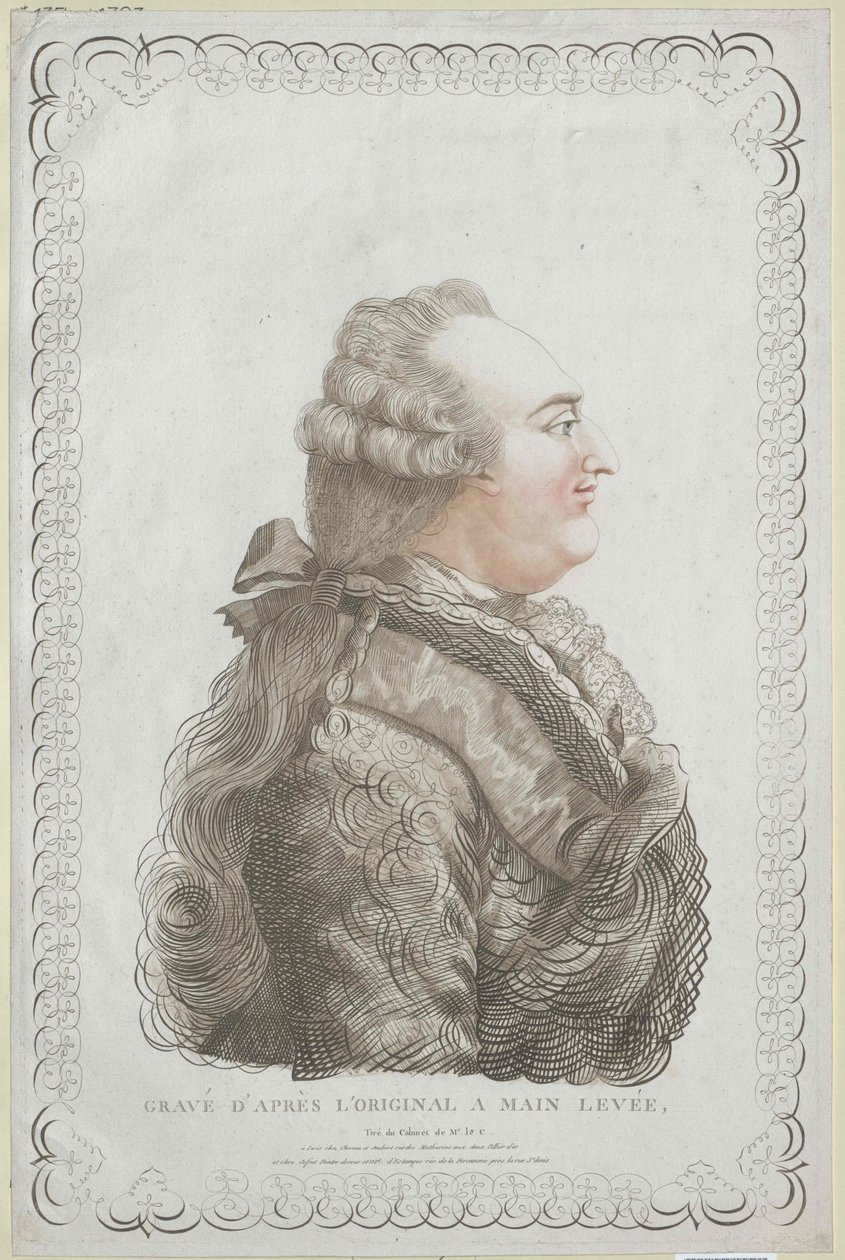 Koning van Frankrijk Lodewijk XVI door Unknown artist