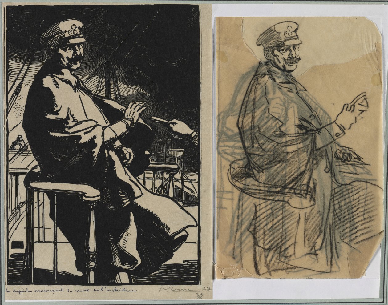 Het bericht van de dood van de aartshertog door Unknown artist