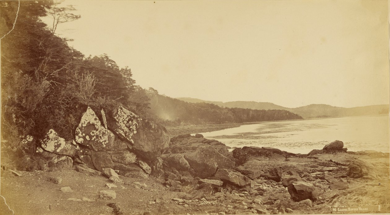Lagune van Dawson-eiland. door Unknown artist