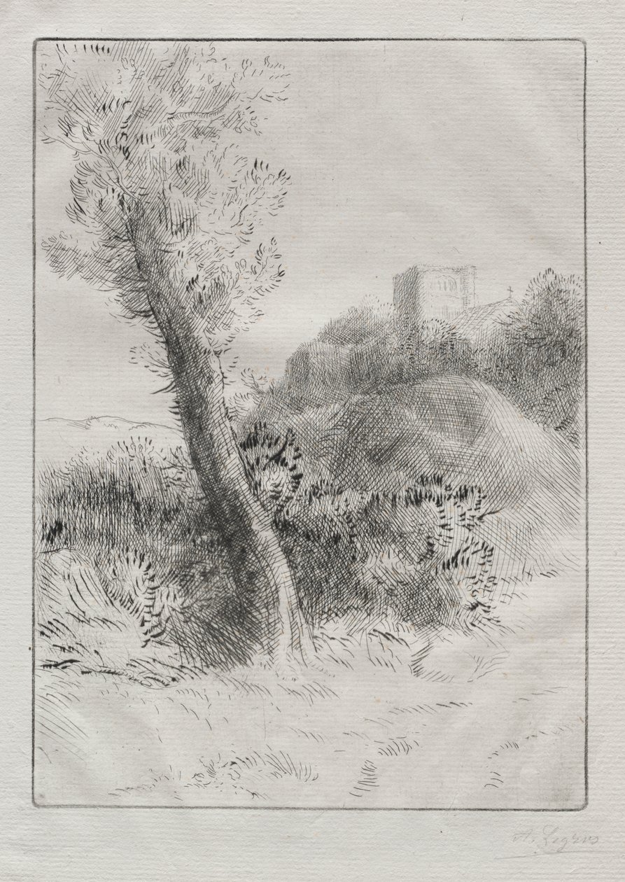 Landschap door Unknown artist