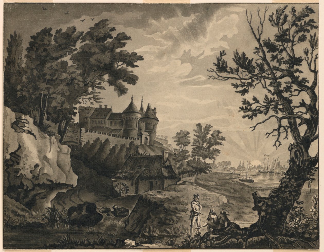 Landschap door Unknown artist