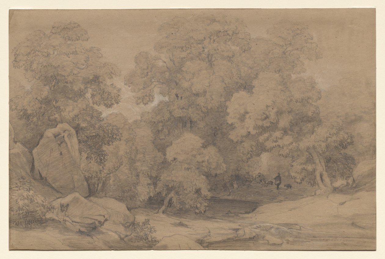Landschap door Unknown artist