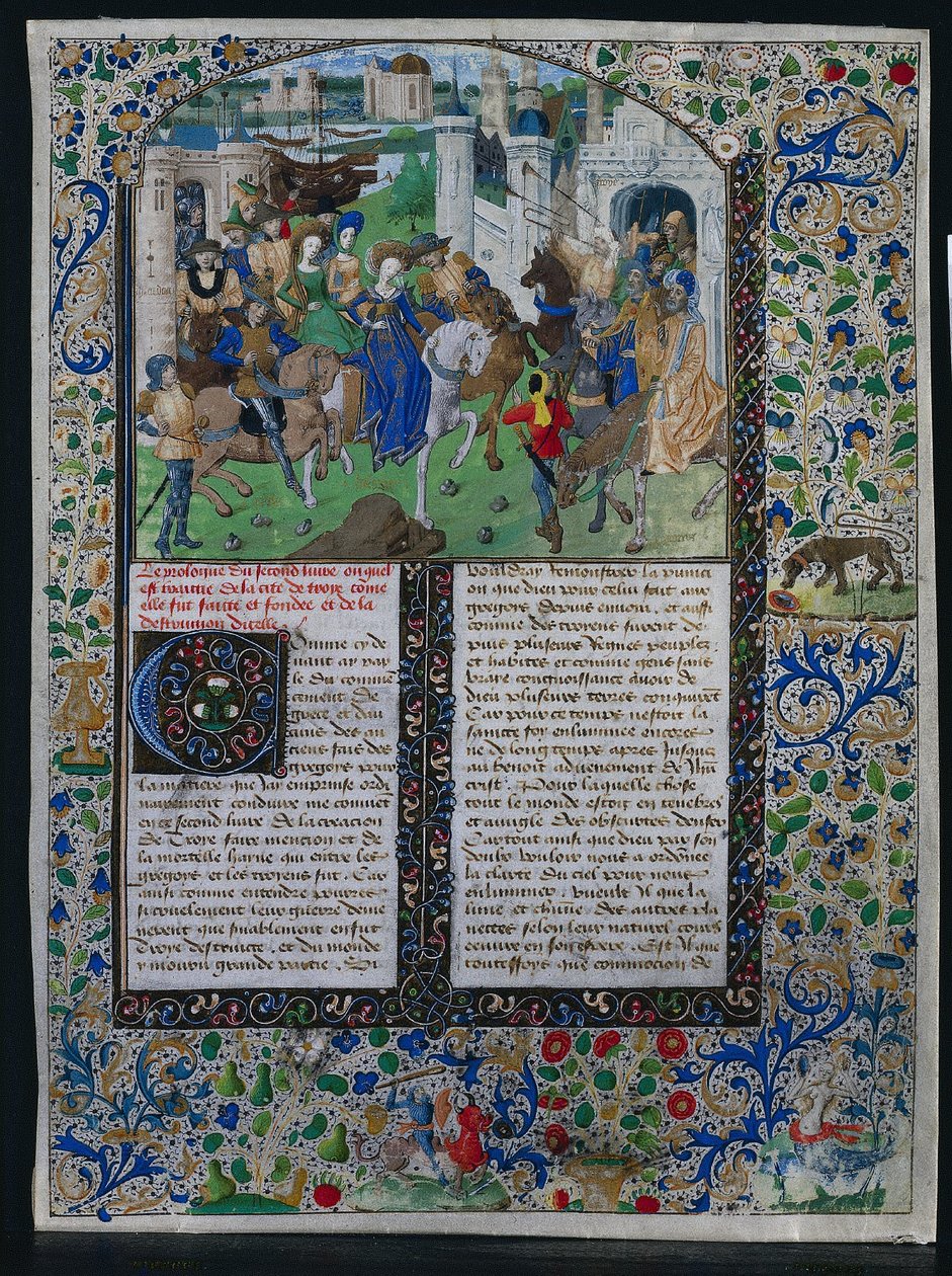 Blad uit Jehan de Courcy