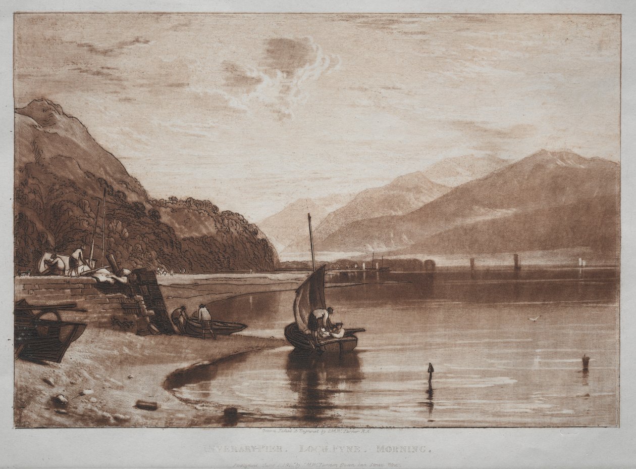 Inverary Pier, Lock Fyne, ochtend door Unknown artist