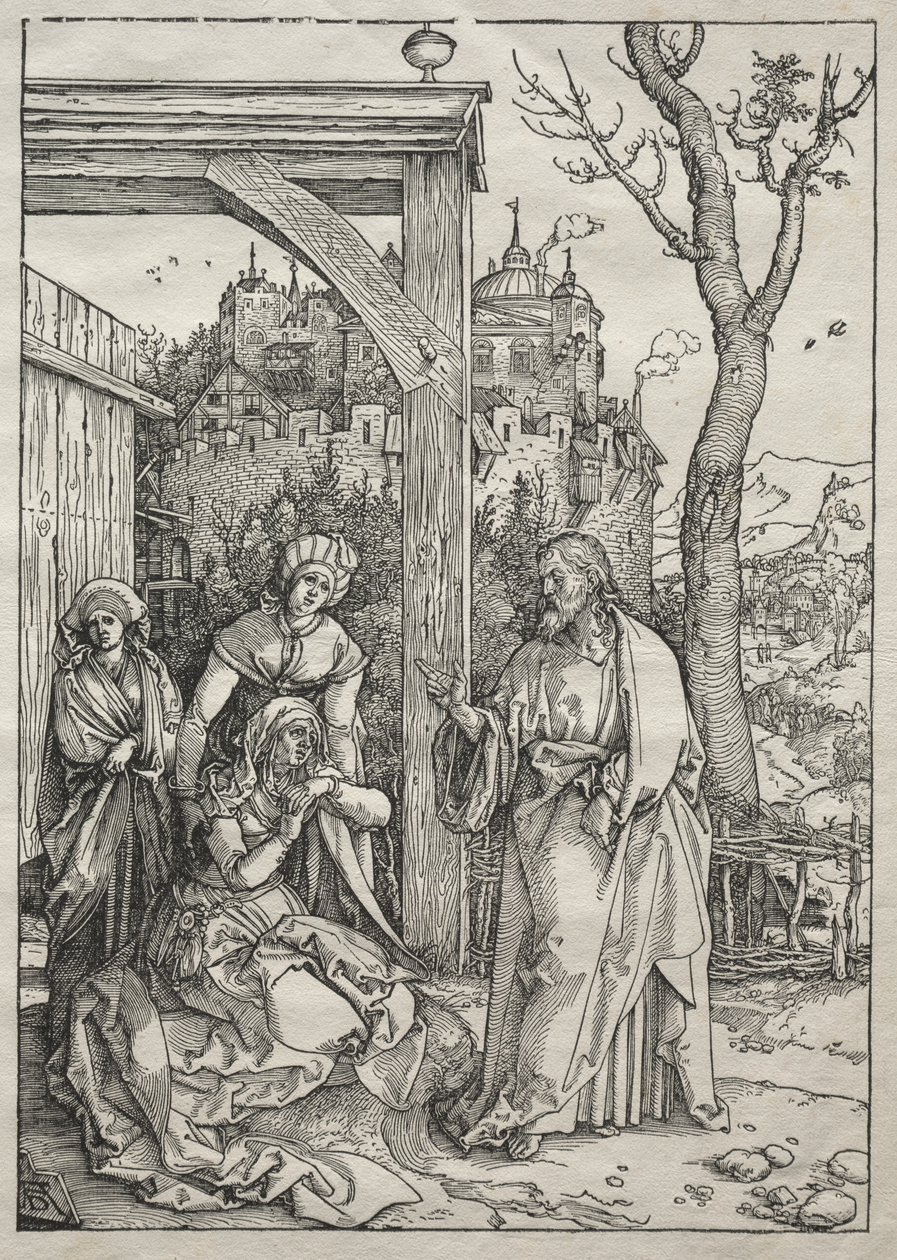 Leven van de Maagd: Christus neemt afscheid van zijn moeder door Unknown artist