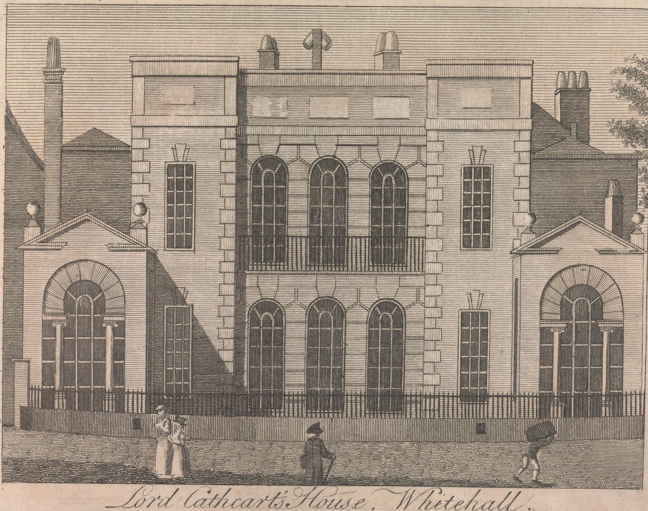 Het huis van Lord Cathcart, Whitehall; pagina 58 (Volume One) door Unknown artist