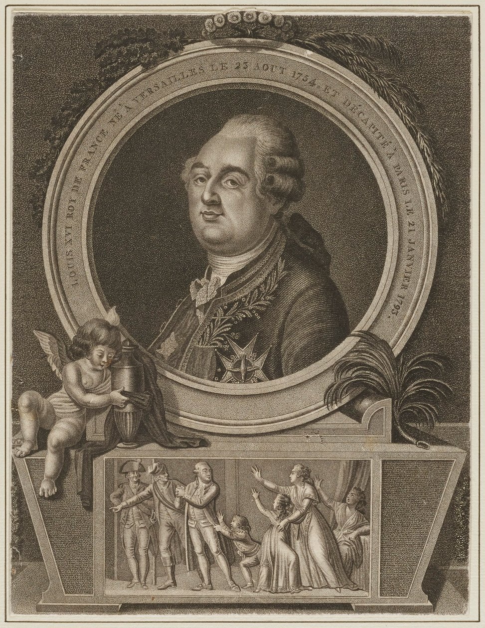 Lodewijk XVI-Koning van Frankrijk door Unknown artist