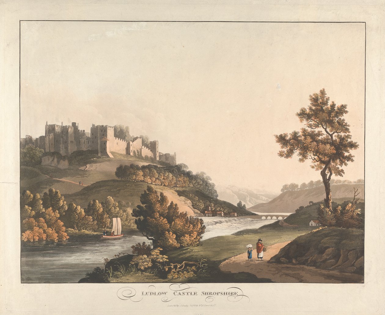 Ludlow Castle, Shropshire door Unknown artist