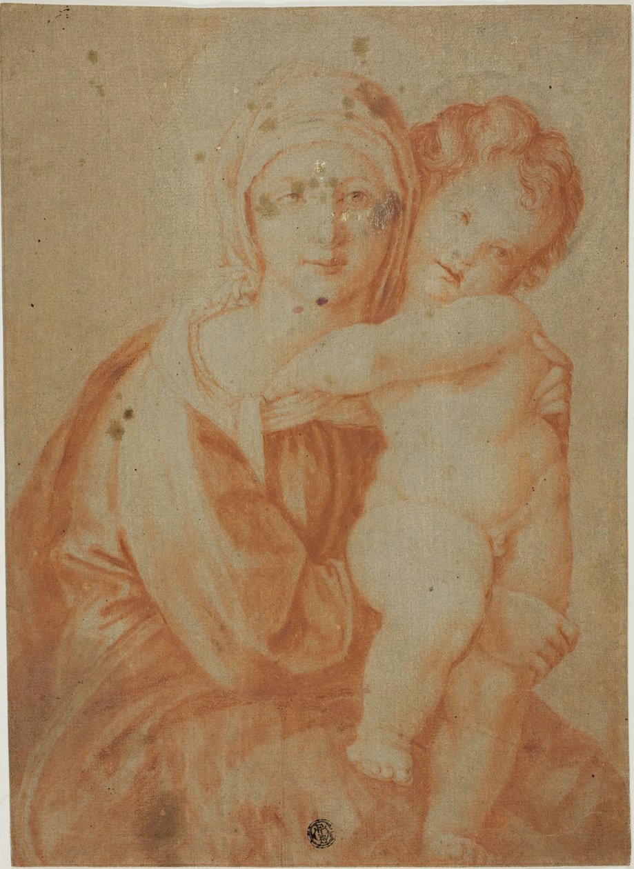 Madonna en Kind door Unknown artist