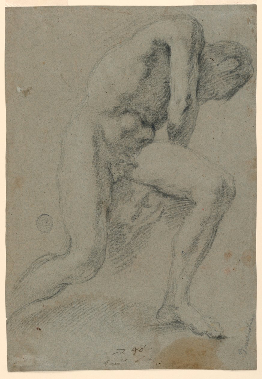 Mannelijk naakt door Unknown artist