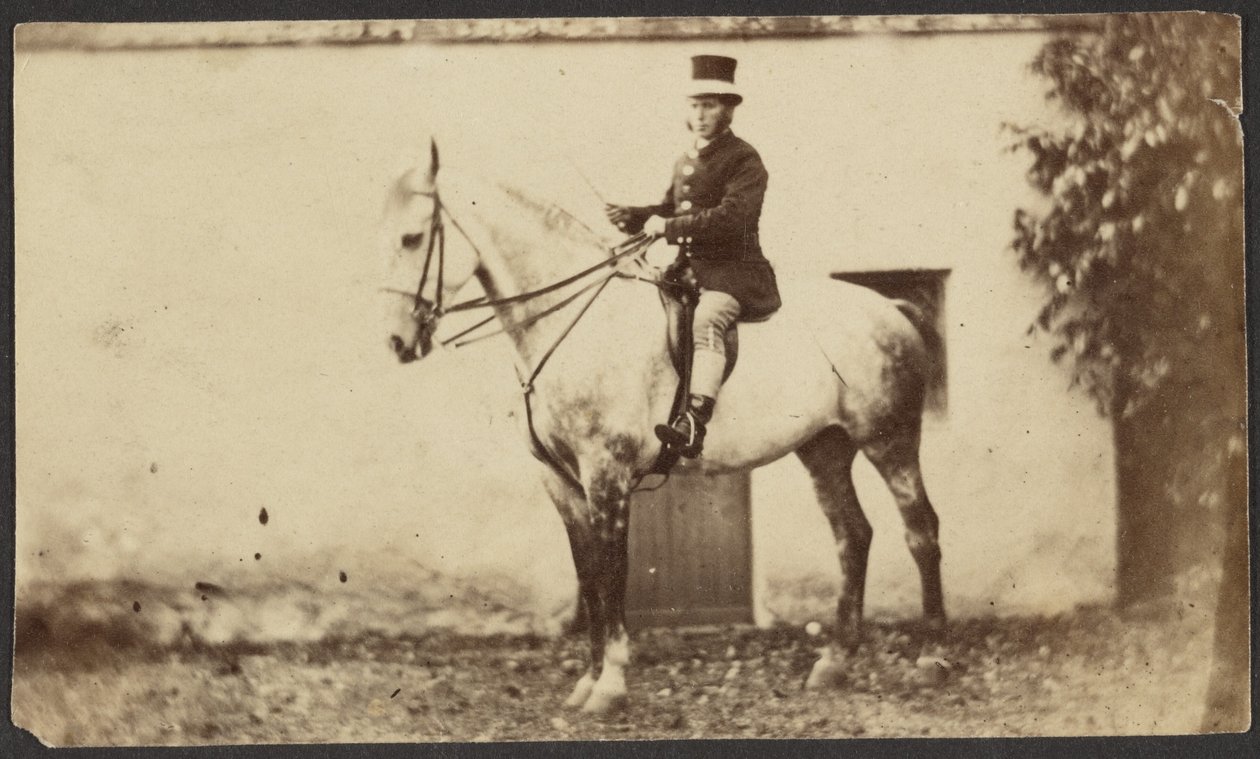 [Man te paard]. door Unknown artist