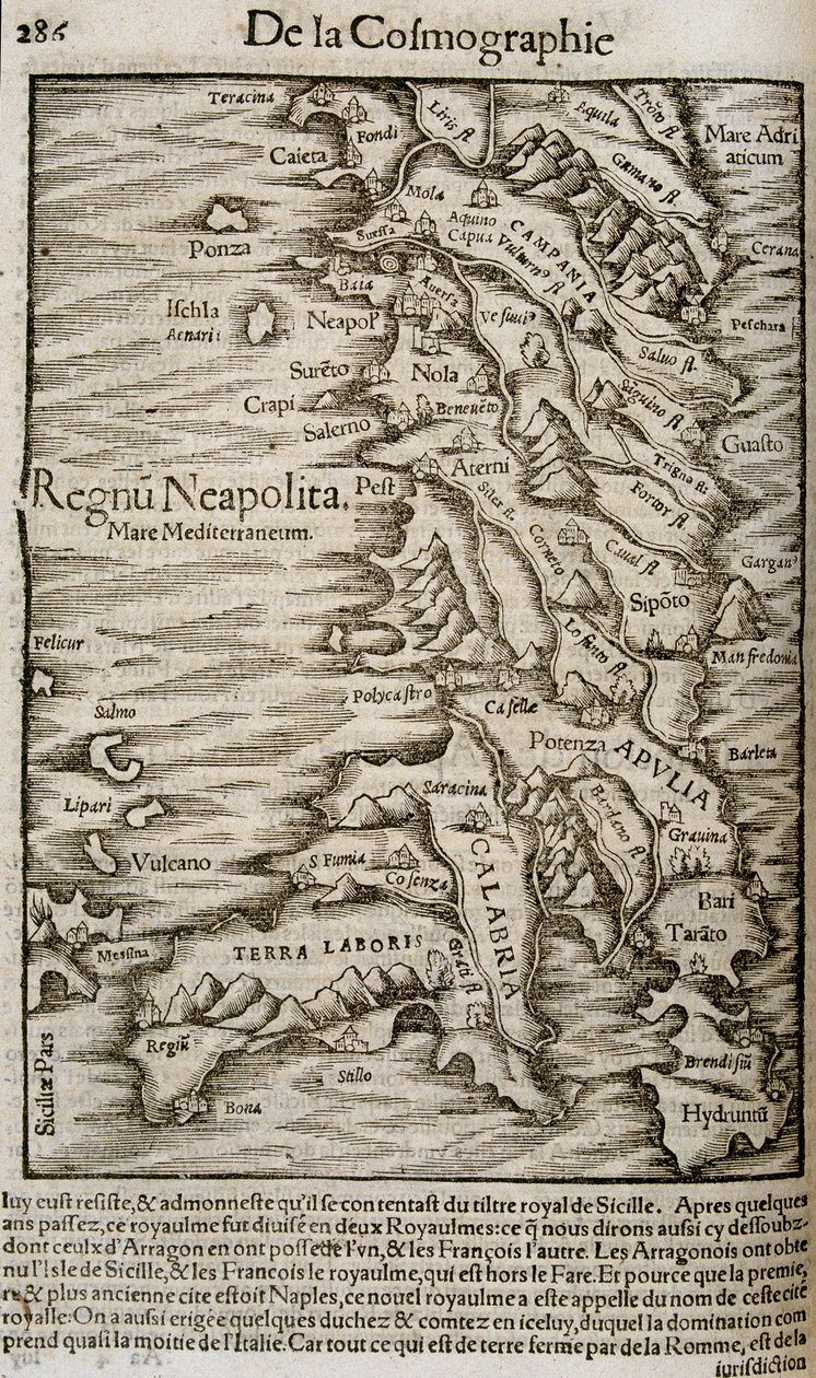 Kaart van Italië - in 