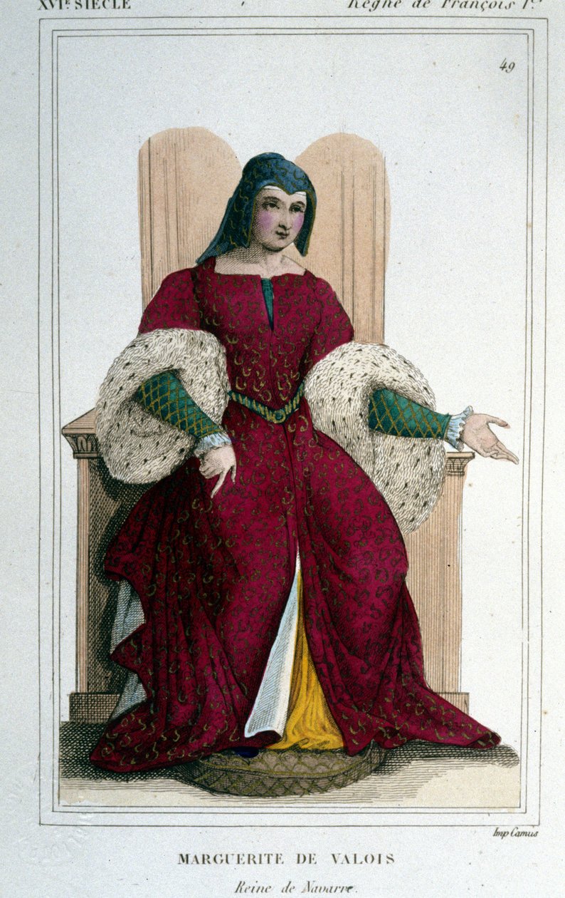 Marguerite van Angoulême of Navarra (1492 - 1549), zus van François I. door Unknown artist