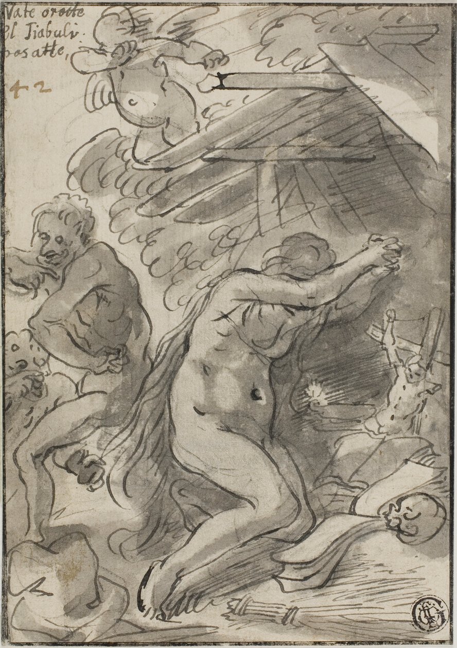 Maria Magdalena in de wildernis door Unknown artist