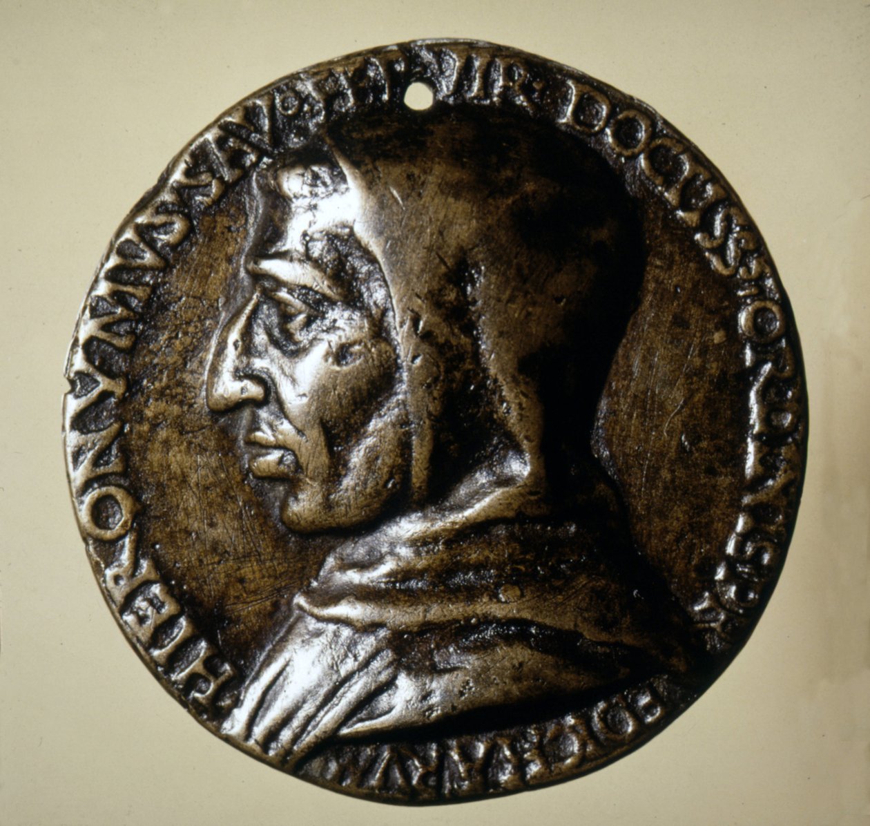 Medaille met de beeltenis van Savonarola (Girolamo Savonarola) - 16e eeuw door Unknown artist