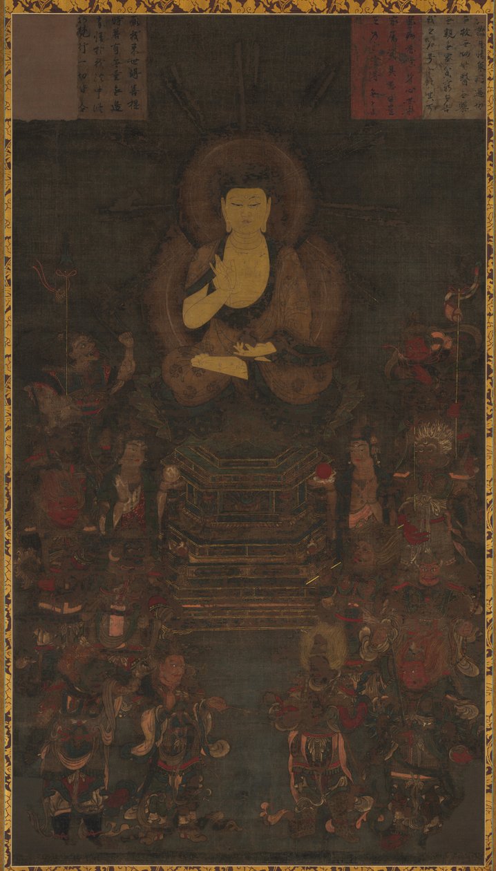 Medicijnmeester Boeddha en de twaalf goddelijke generaals door Unknown artist