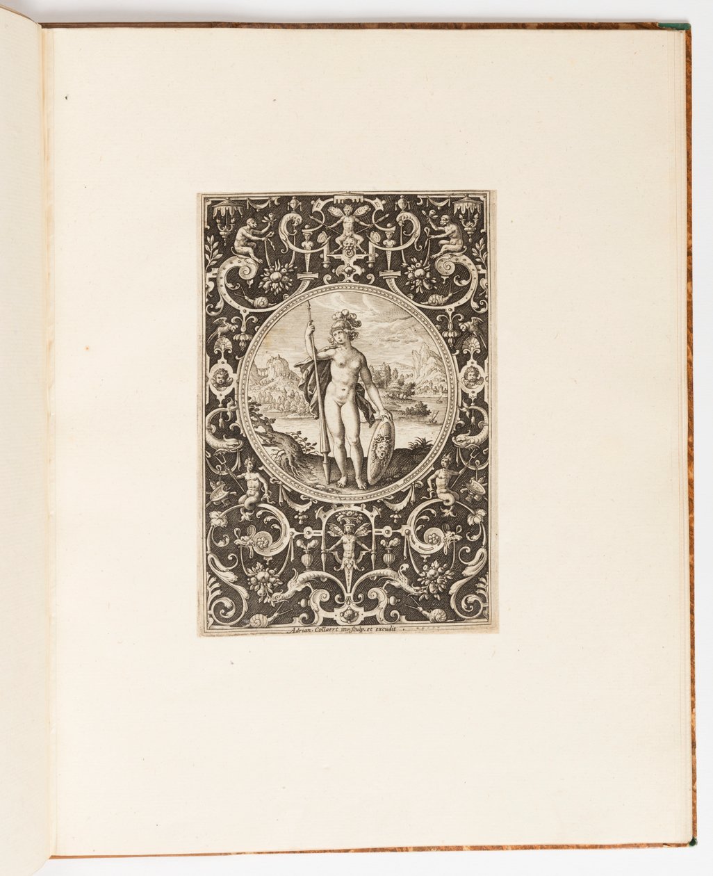 Minerva, plaat uit een suite van 6 ornamentale ontwerpen met het Oordeel van Paris door Unknown artist