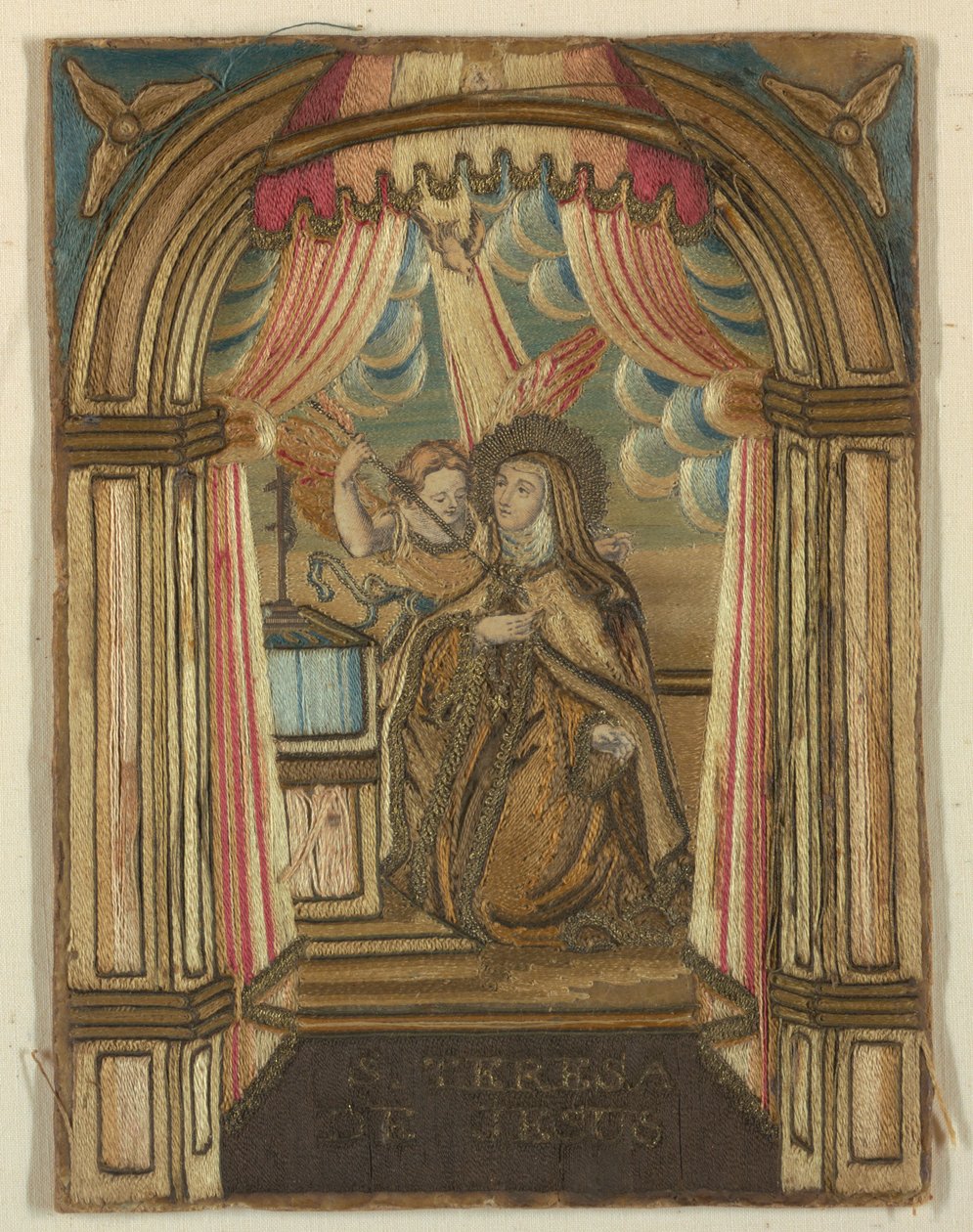 Nagemaakte geborduurde afbeelding door Unknown artist