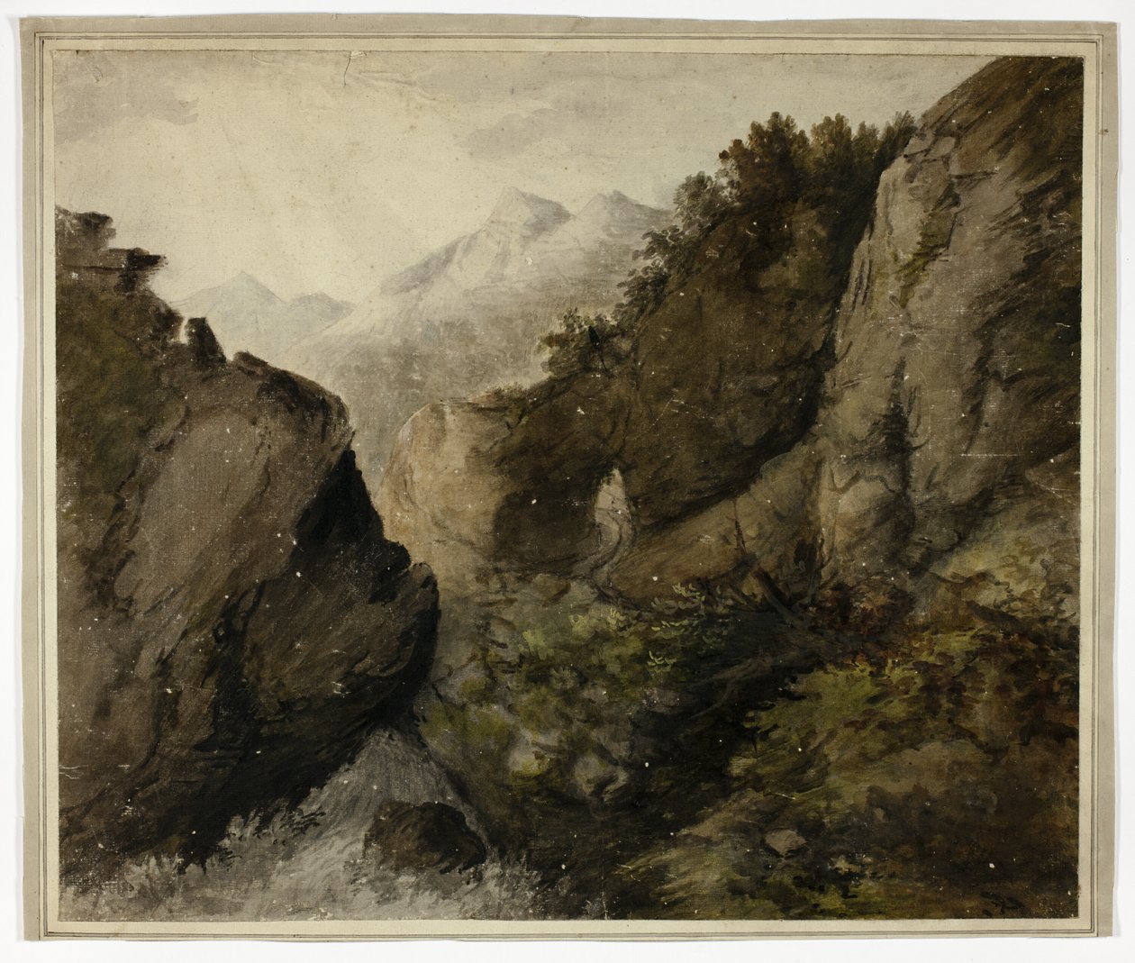 Berglandschap door Unknown artist
