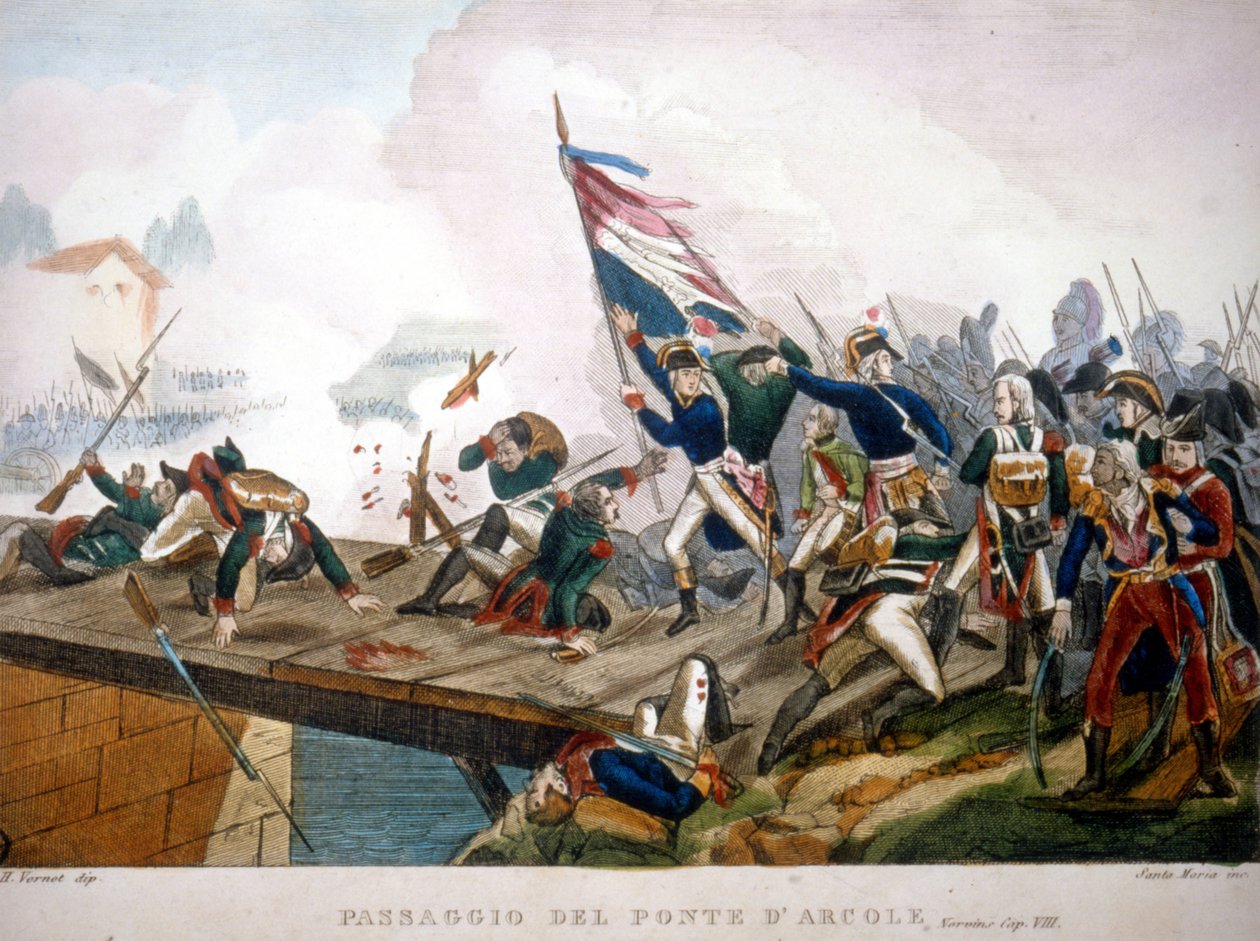 Napoleon Bonaparte bij de Pont d