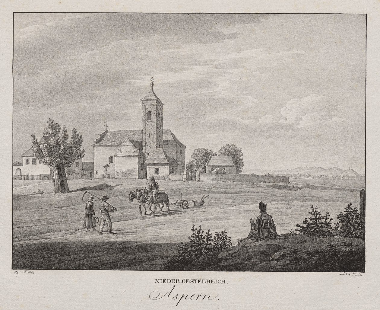 Neder-Oostenrijk, Aspern door Unknown artist