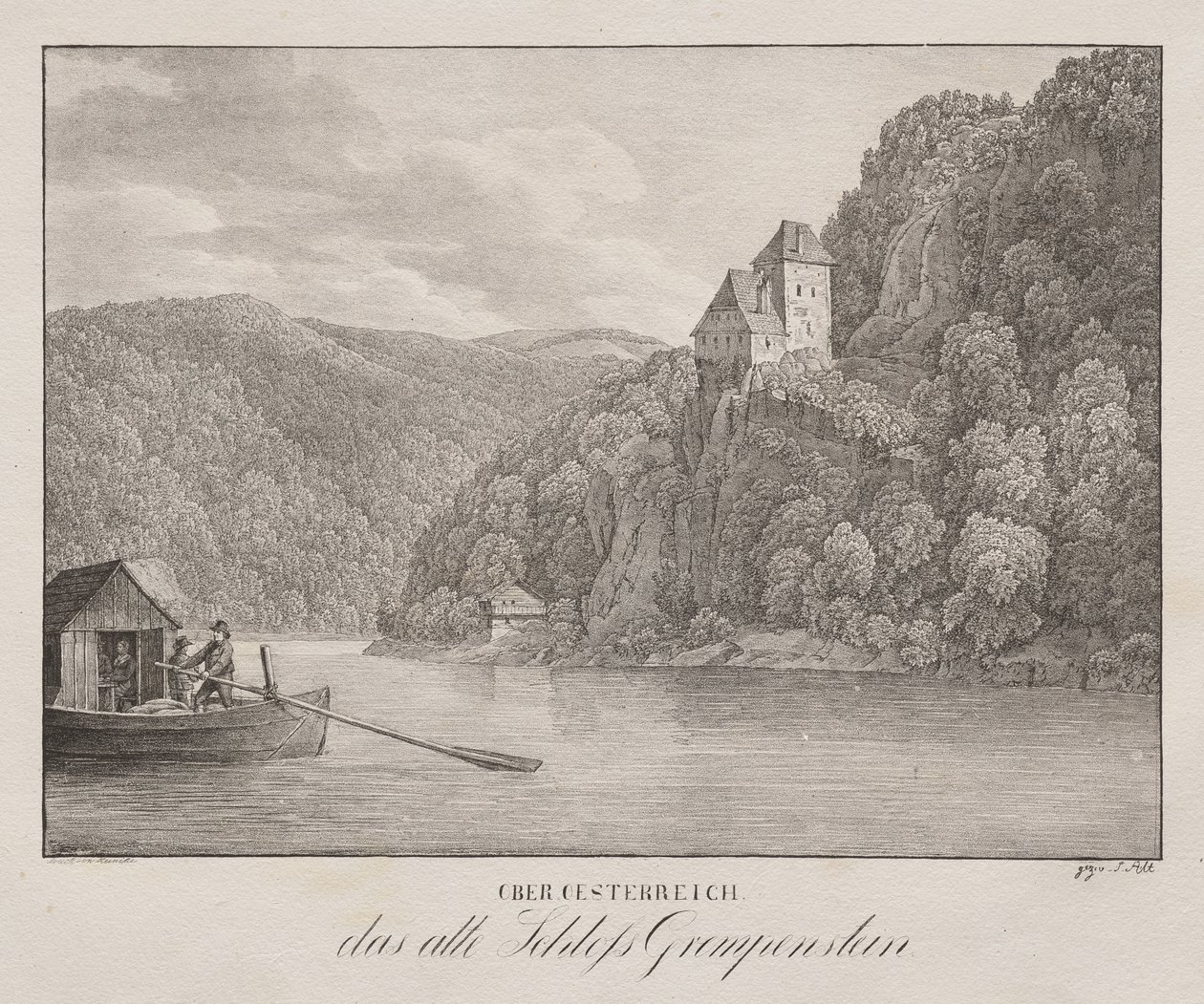 Neder-Oostenrijk, Het Oude Kasteel Grempenstein door Unknown artist
