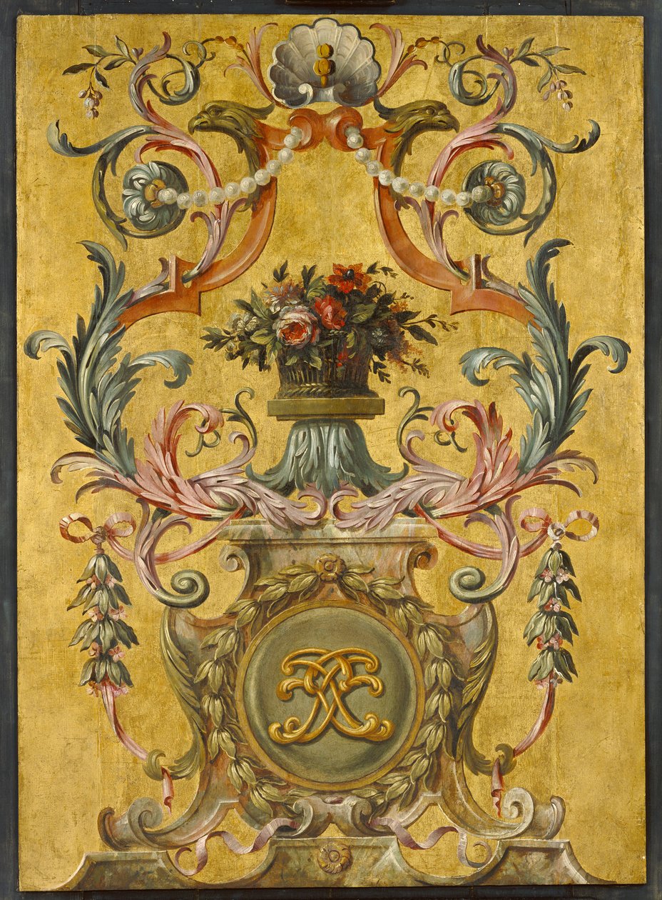 Eén geschilderd paneel door Unknown artist