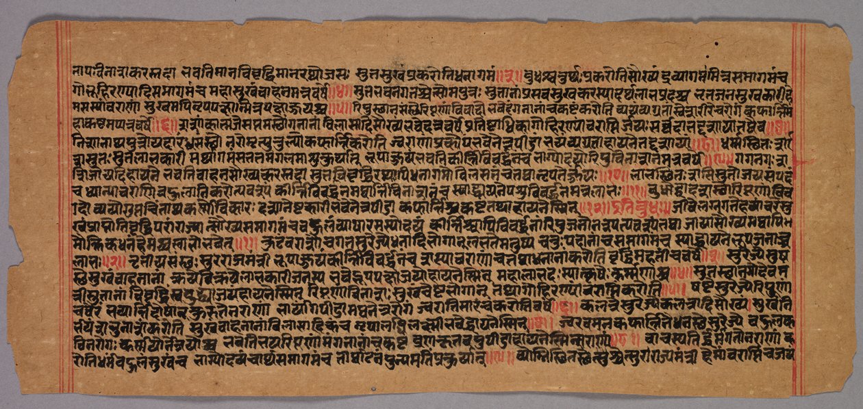 Pagina uit een Jaina-manuscript door Unknown artist
