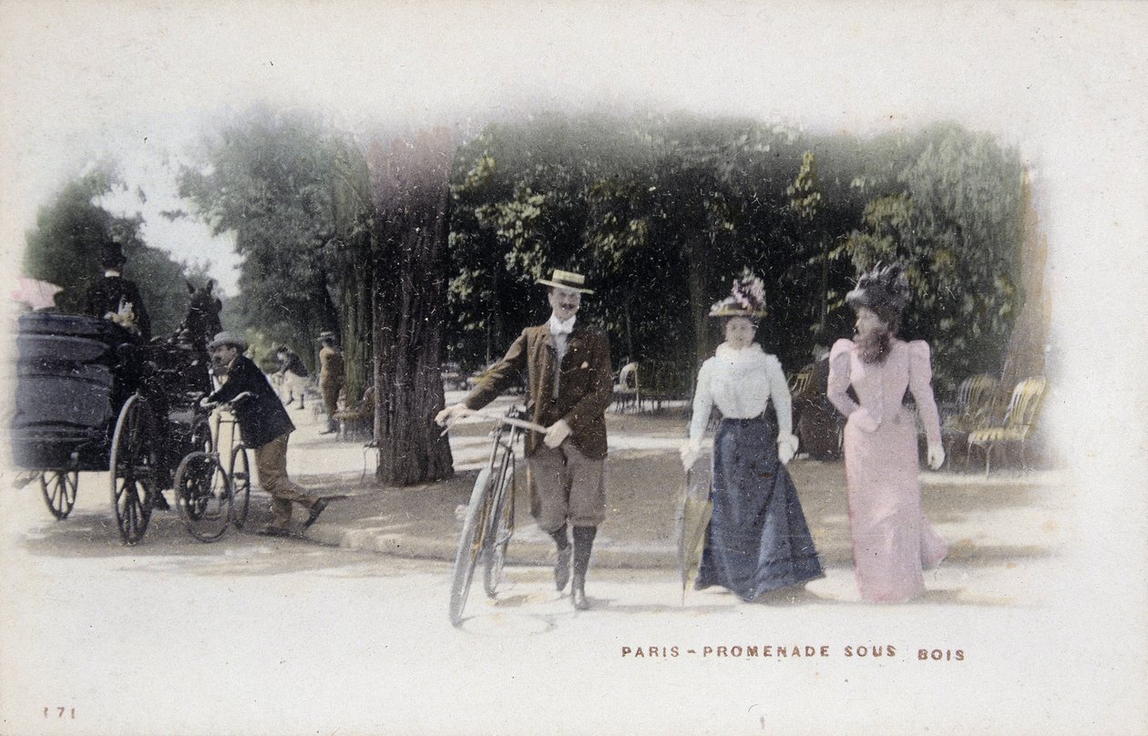 Parijs, promenade sous bois door Unknown artist