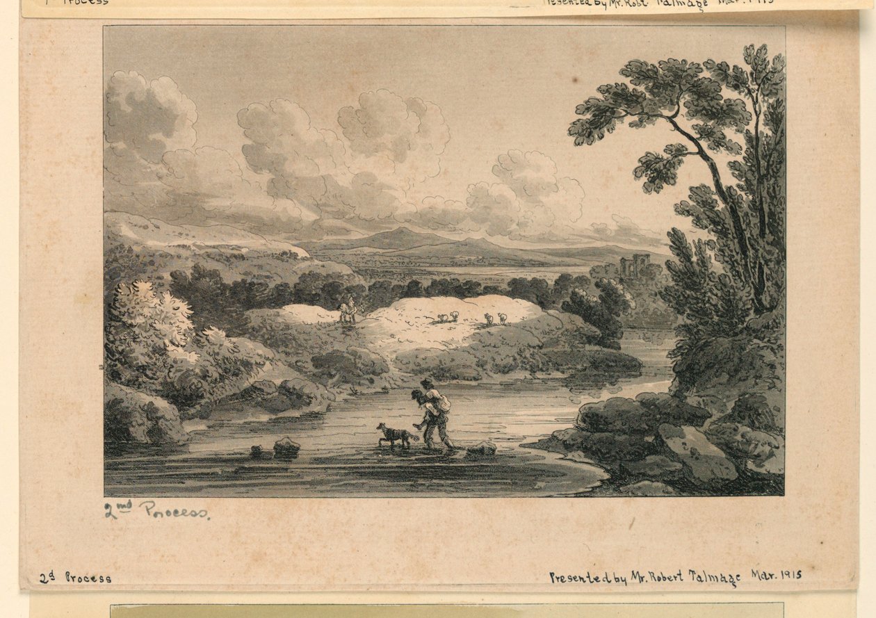 Pastorale Scene, 2e Proces door Unknown artist