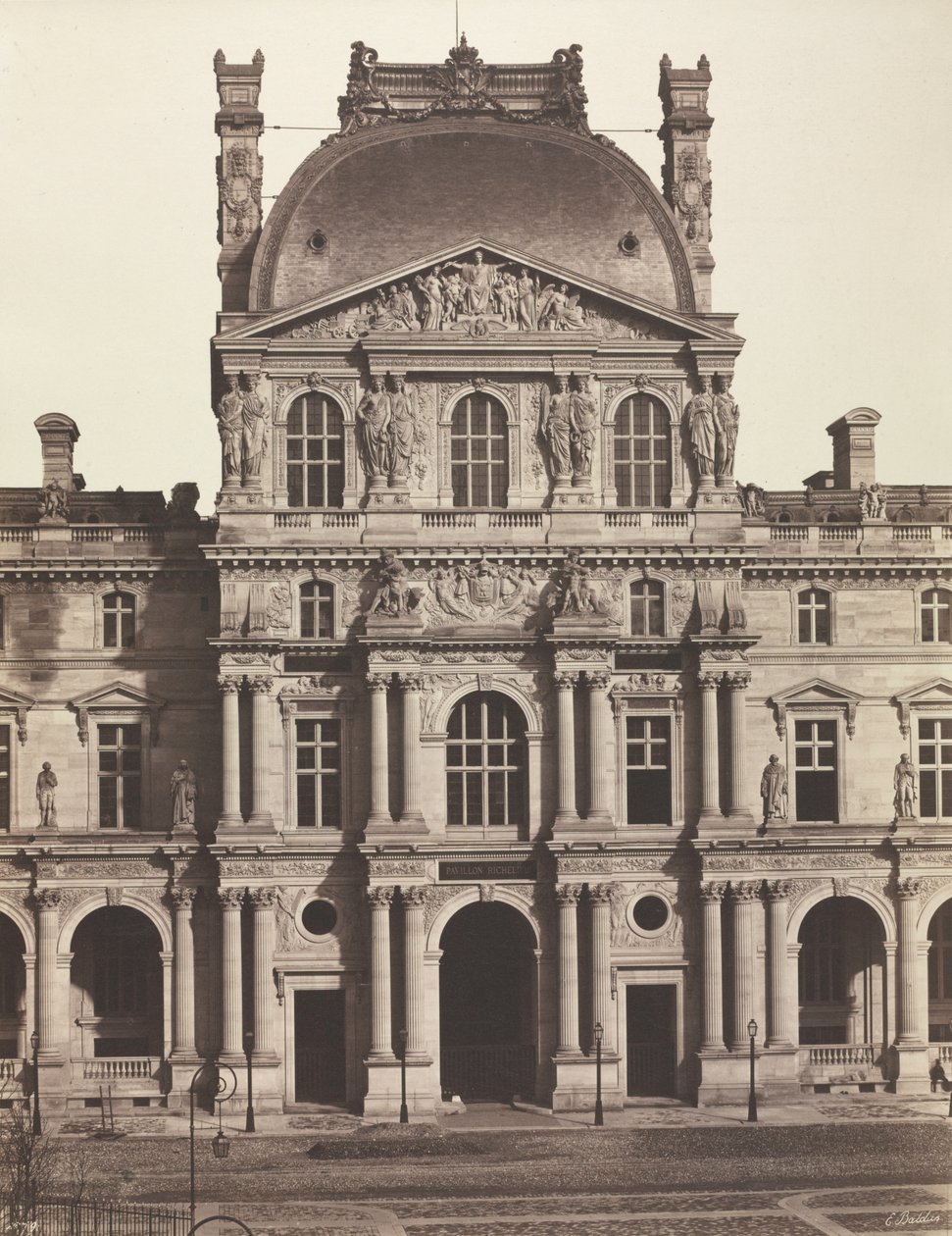 Paviljoen Richelieu, Louvre, Parijs door Unknown artist